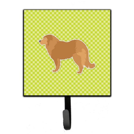 Carolines Treasures Caucasian Shepherd Dog Checkerboard Green Leash or Key Holder BB3825SH4